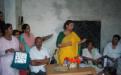 Member Shamina Shafiq attended a public hearing in village Newada, Ganeshpur, Leherpur