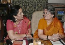 Left to Right: Mrs. Alka Bangur- President All India Marwari Mahila Samity and Mrs. Mamta Sharma - Chairperson NCW